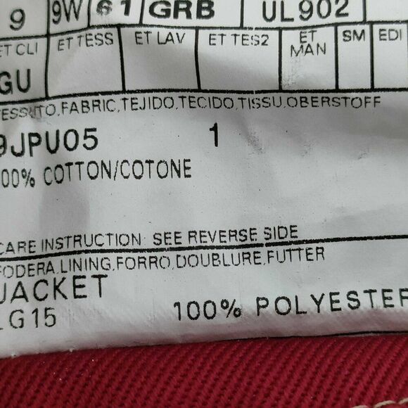 SUPER RARE Gucci Men's Military-Style Red Blazer Jacket, Size 50R - Picture 9 of 9